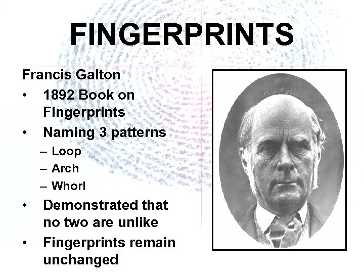 galton characteristics