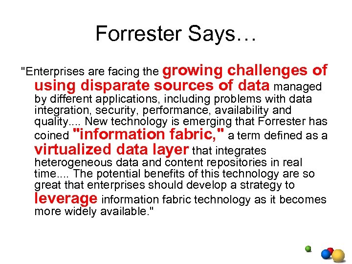 Forrester Says… 