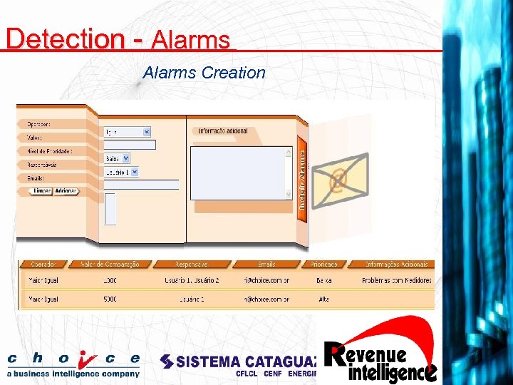 Detection - Alarms Creation 