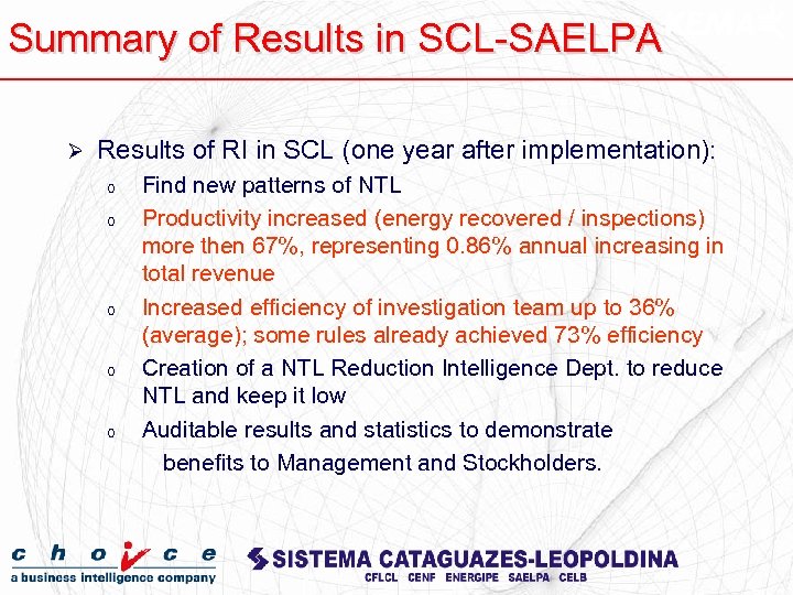 Summary of Results in SCL-SAELPA Ø Results of RI in SCL (one year after
