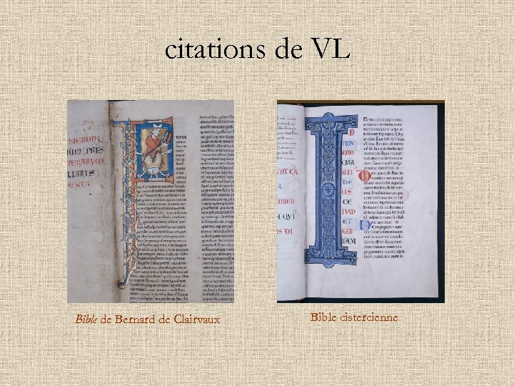 citations de VL Bible de Bernard de Clairvaux Bible cistercienne 