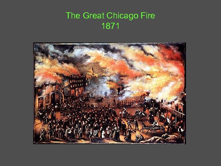 The Great Chicago Fire 1871 