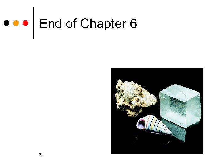 End of Chapter 6 71 