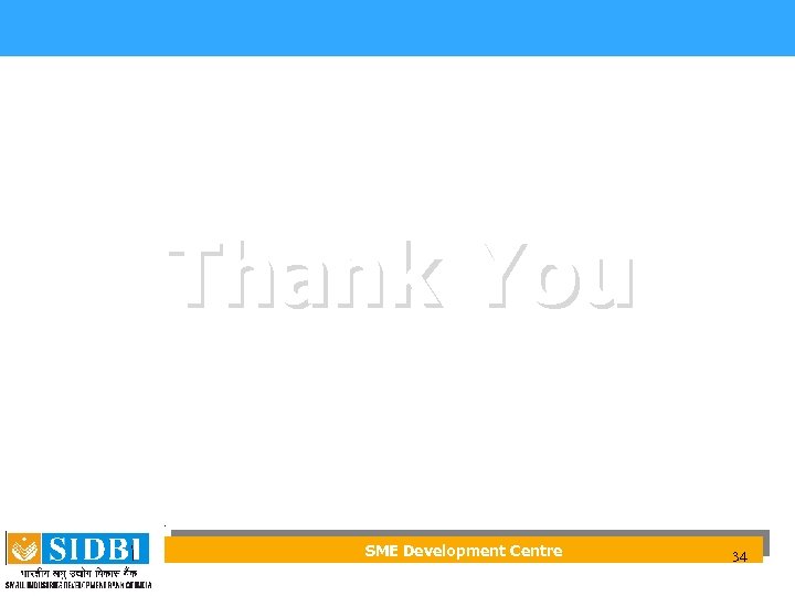 Thank You SME Development Centre 34 