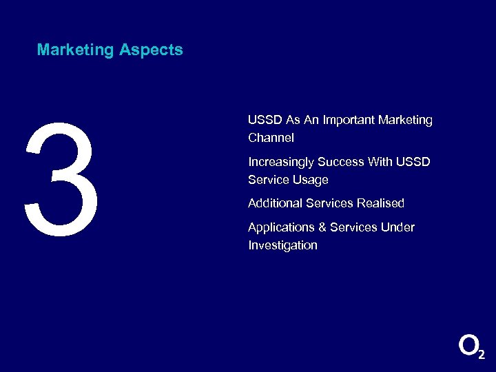 Marketing Aspects 3 USSD As An Important Marketing Channel Increasingly Success With USSD Service