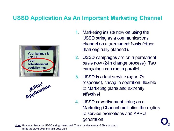 USSD Application As An Important Marketing Channel 1. Marketing insists now on using the