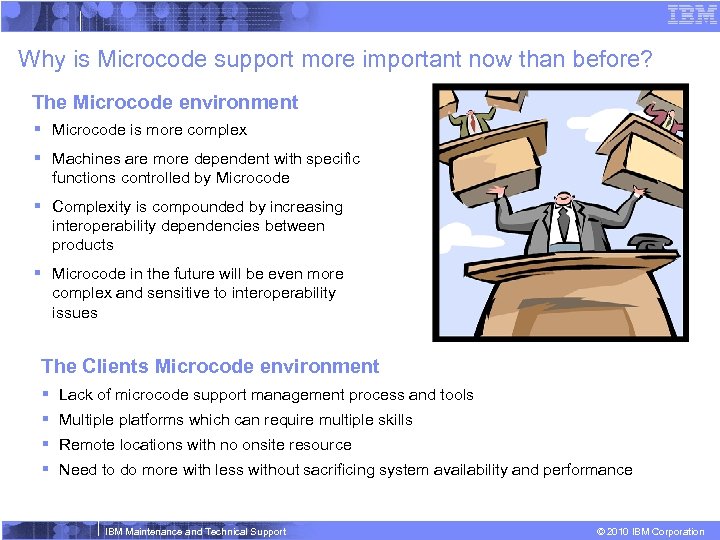 Why is Microcode support more important now than before? The Microcode environment § Microcode