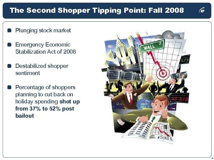 The Second Shopper Tipping Point: Fall 2008 Plunging stock market Emergency Economic Stabilization Act