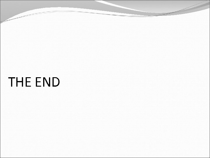 THE END 