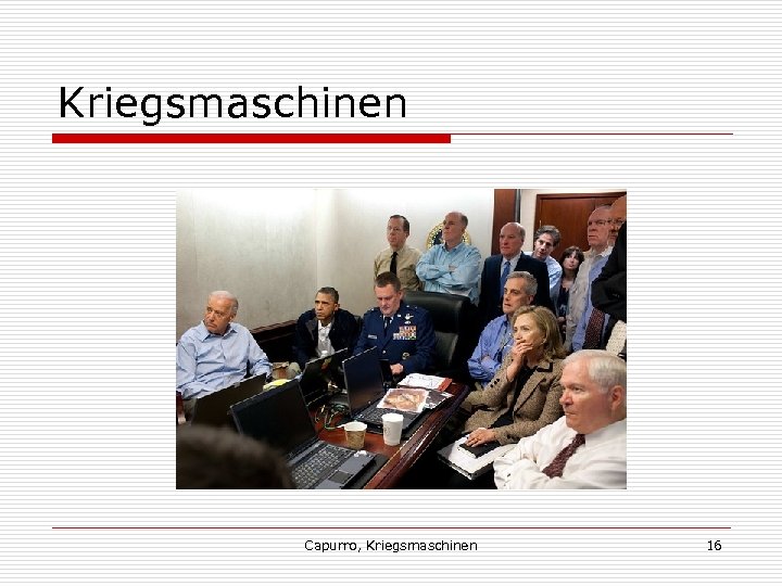 Kriegsmaschinen Capurro, Kriegsmaschinen 16 