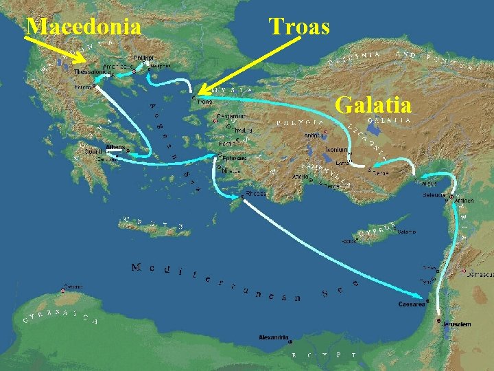 Macedonia Troas Galatia 