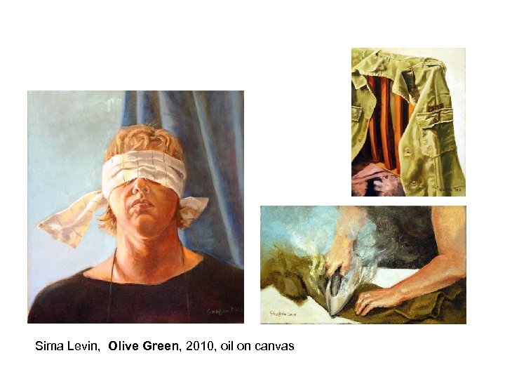 Sima Levin, Olive Green, 2010, oil on canvas 