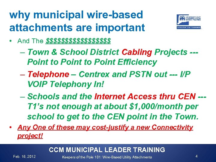 why municipal wire-based attachments are important • And The $$$$$$$$$ – Town & School