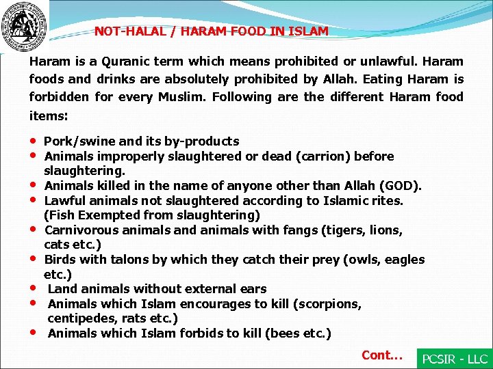 Food haram what is Halal and