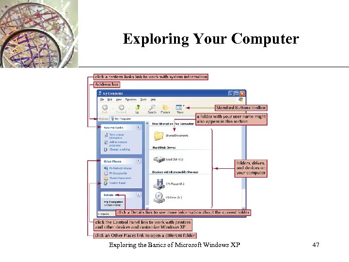 Exploring Your Computer Exploring the Basics of Microsoft Windows XP XP 47 