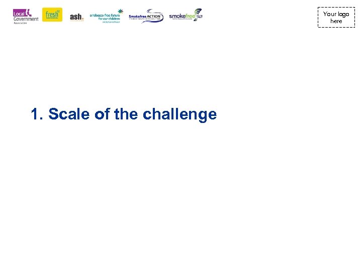 Your logo here 1. Scale of the challenge 