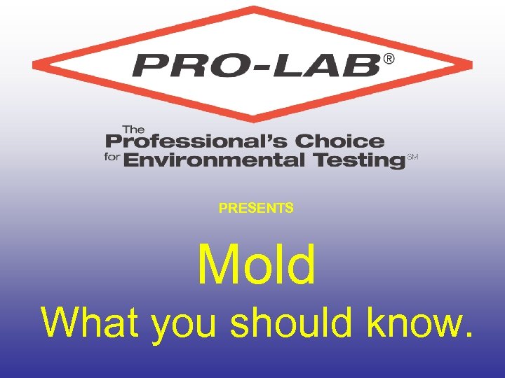 PRESENTS Mold What you should know. 