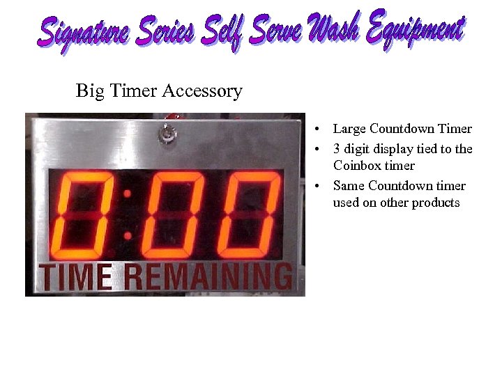 Big Timer Accessory • Large Countdown Timer • 3 digit display tied to the