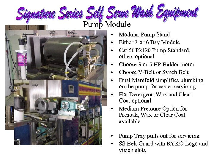 Pump Module • Modular Pump Stand • Either 3 or 6 Bay Module •
