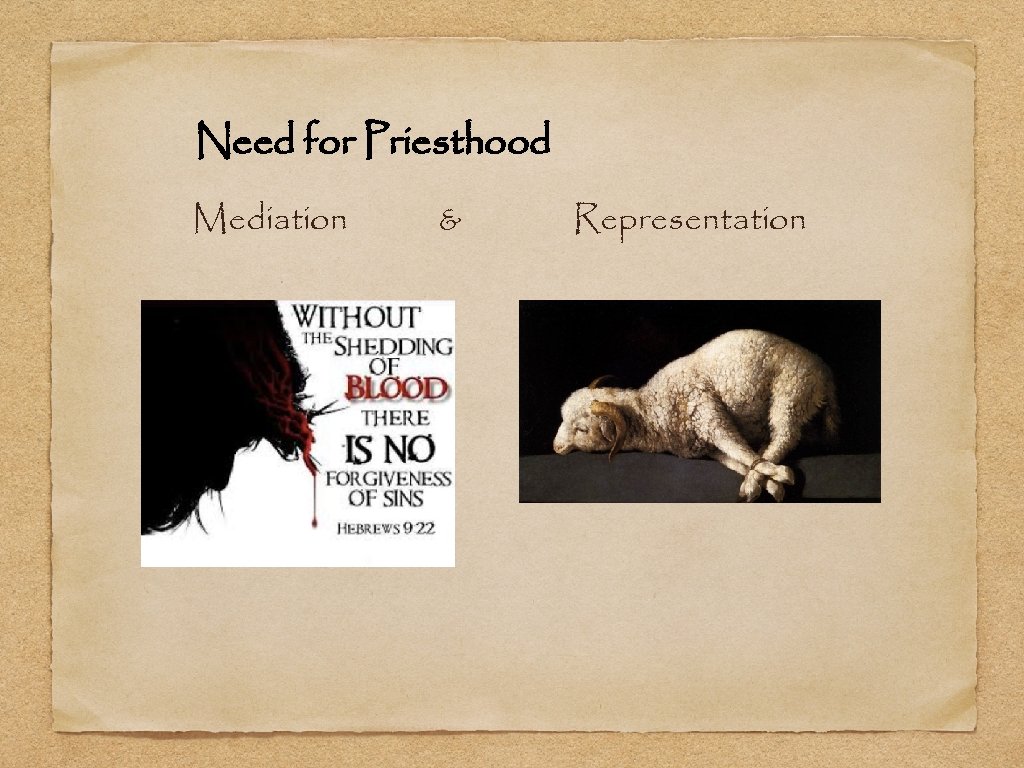 Need for Priesthood Mediation & Representation 