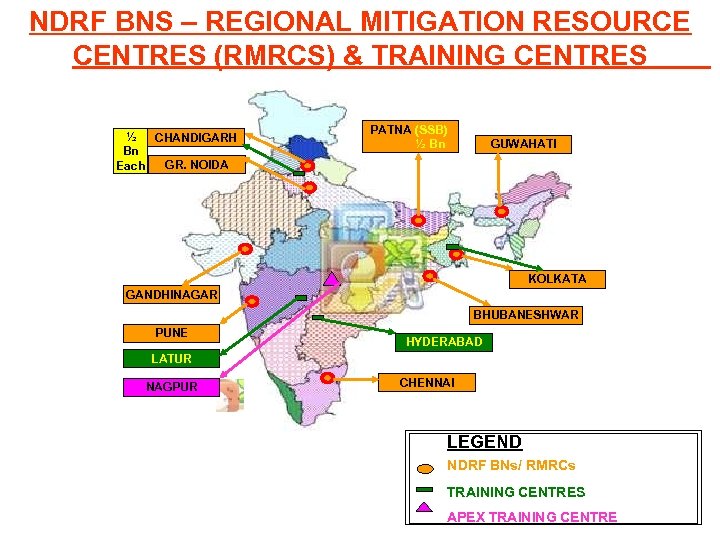 NDRF BNS – REGIONAL MITIGATION RESOURCE CENTRES (RMRCS) & TRAINING CENTRES ½ CHANDIGARH Bn