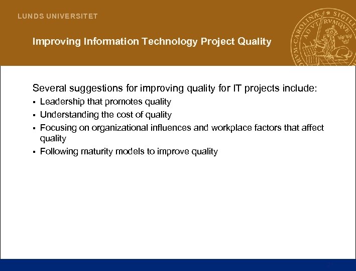 L U N D S UN I V E R S I T E