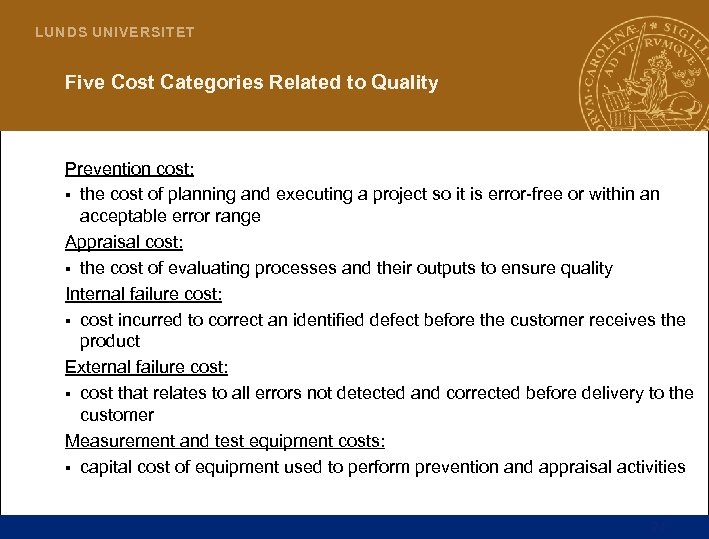 L U N D S UN I V E R S I T E