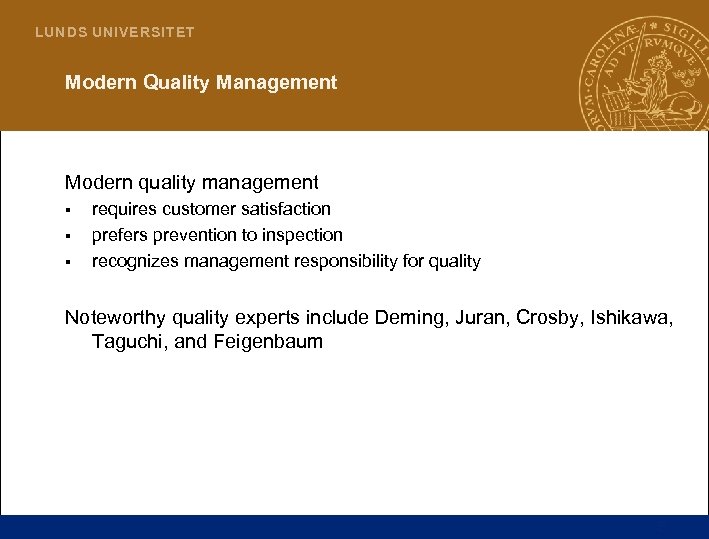 L U N D S UN I V E R S I T E