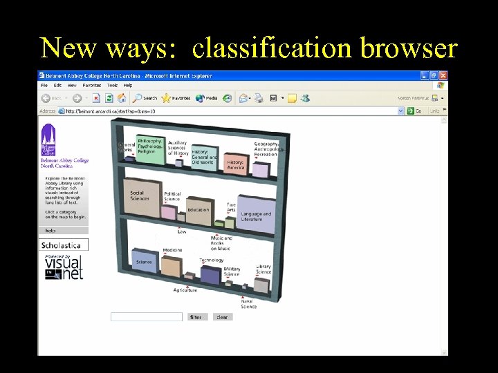 New ways: classification browser 