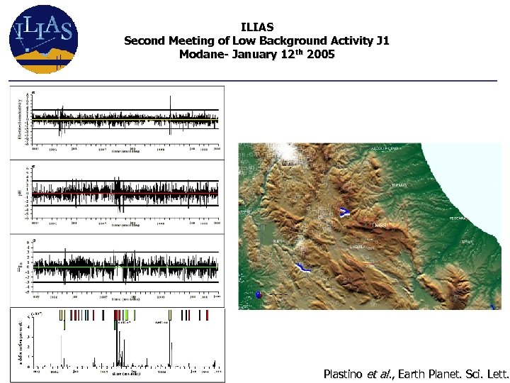 ILIAS Second Meeting of Low Background Activity J 1 Modane- January 12 th 2005