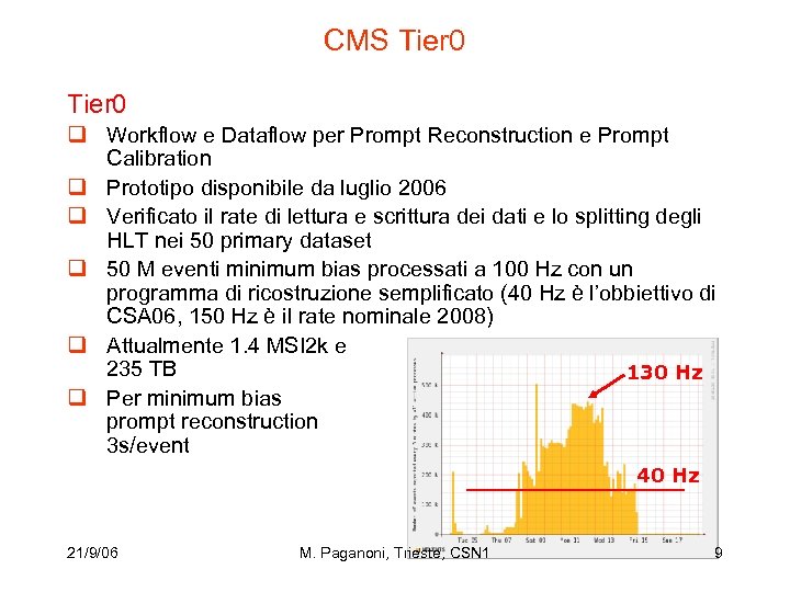 CMS Tier 0 q Workflow e Dataflow per Prompt Reconstruction e Prompt Calibration q