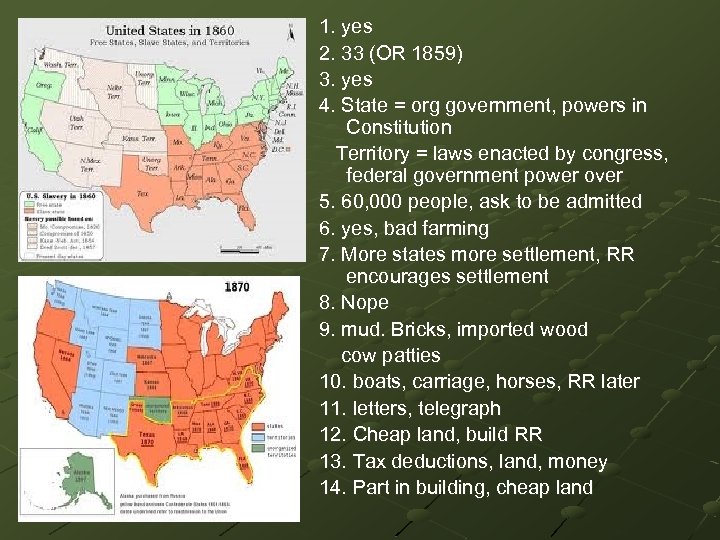 1. yes 2. 33 (OR 1859) 3. yes 4. State = org government, powers