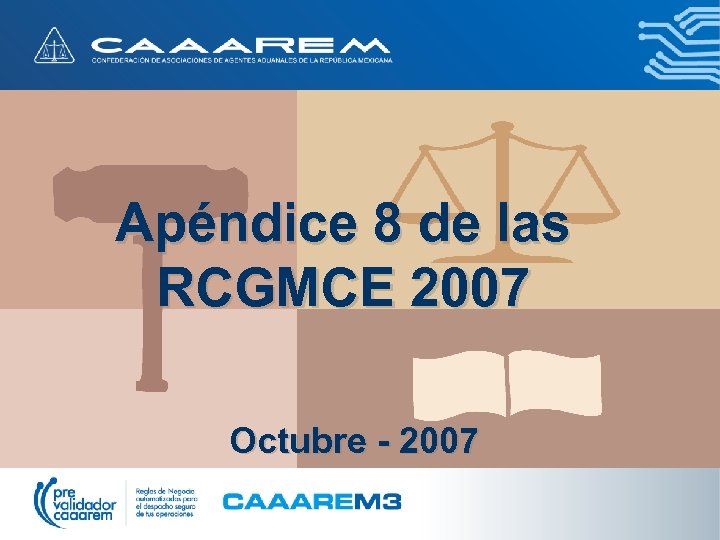 Apéndice 8 de las RCGMCE 2007 Octubre - 2007 