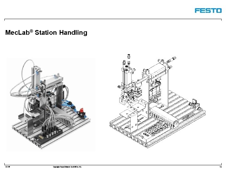 Mec. Lab® Station Handling DC-R/ Copyright Festo Didactic Gmb. H&Co. KG 15 