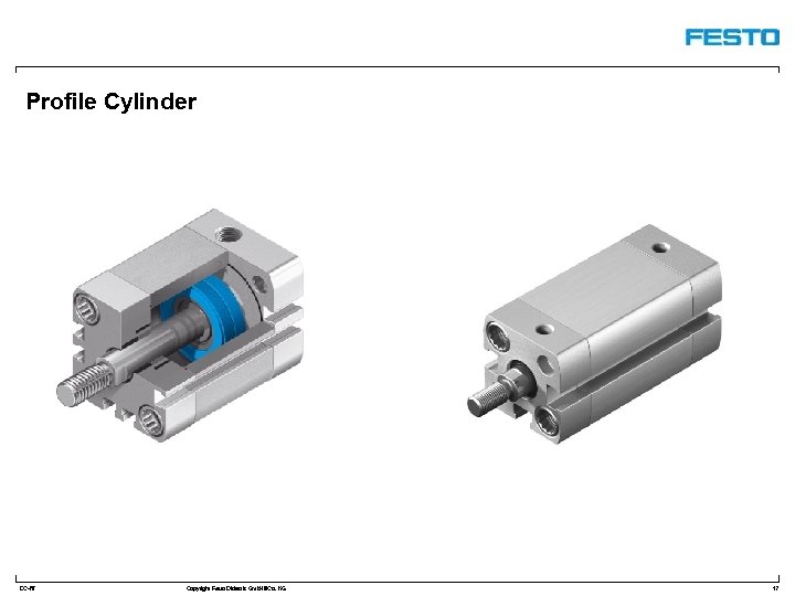 Profile Cylinder DC-R/ Copyright Festo Didactic Gmb. H&Co. KG 17 