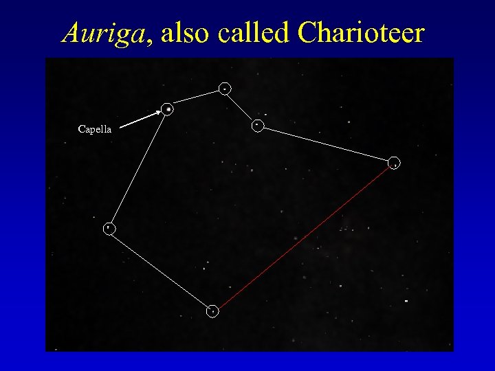 Auriga, also called Charioteer Capella 