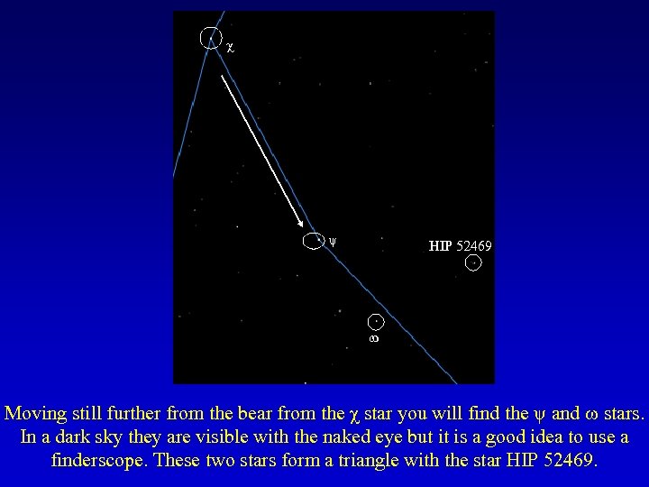  ψ HIP 52469 Moving still further from the bear from the χ star