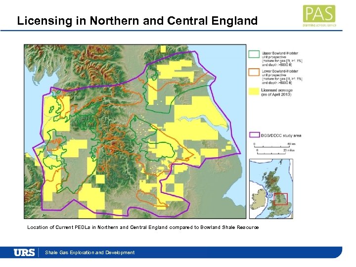 Licensing in Northern and Central England Location of Current PEDLs in Northern and Central