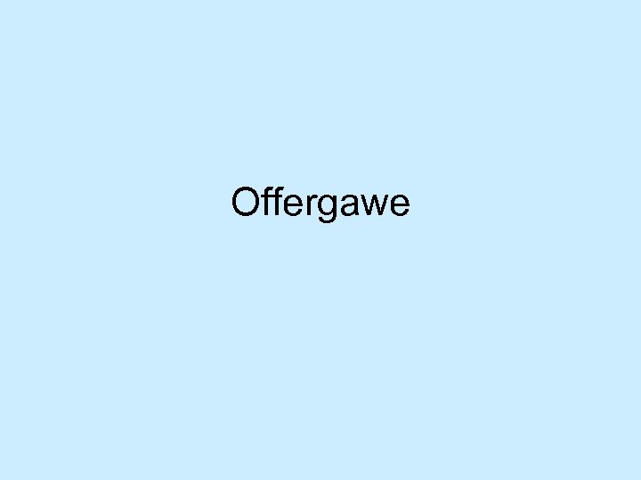 Offergawe 