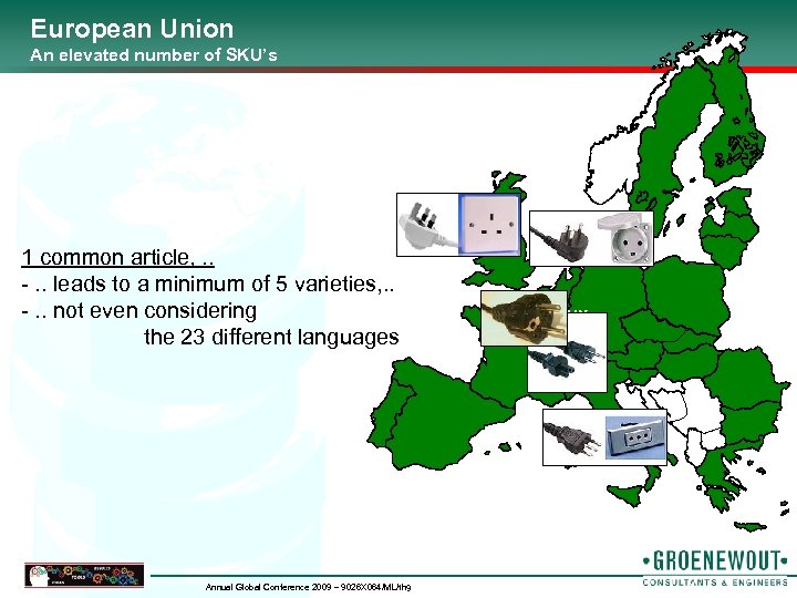 European Union An elevated number of SKU’s 1 common article, . . -. .