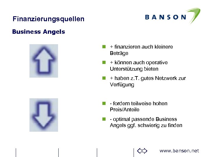 Finanzierungsquellen Business Angels n + finanzieren auch kleinere Beträge n + können auch operative
