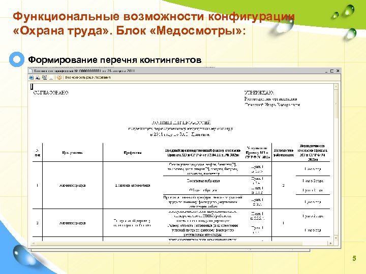 Образец список контингента работников подлежащих медицинским осмотрам образец