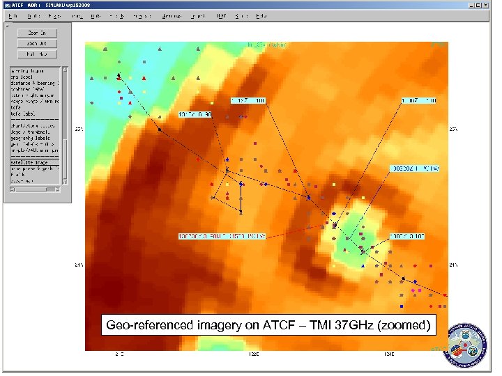 Geo-referenced imagery on ATCF – TMI 37 GHz (zoomed) 