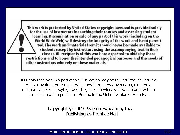 All rights reserved. No part of this publication may be reproduced, stored in a