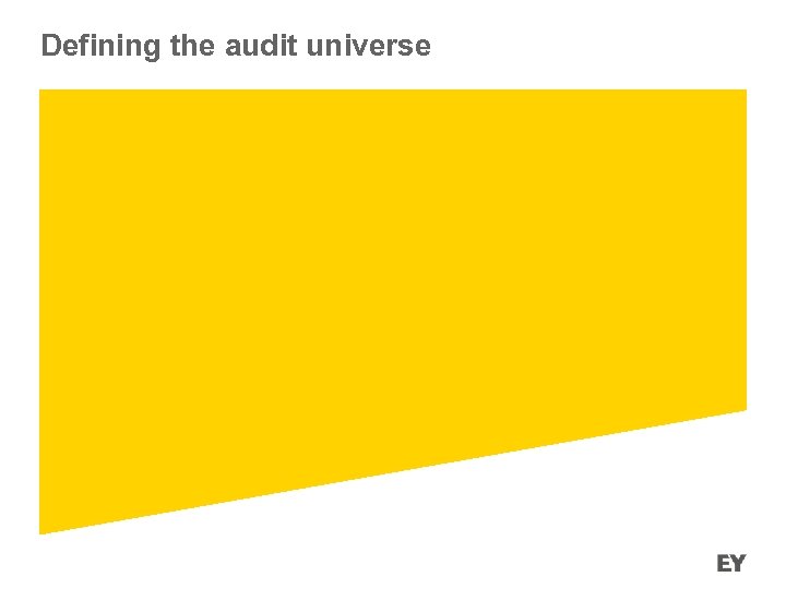 Defining the audit universe 