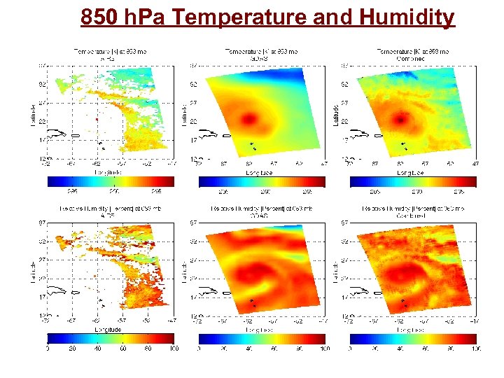 850 h. Pa Temperature and Humidity . . 