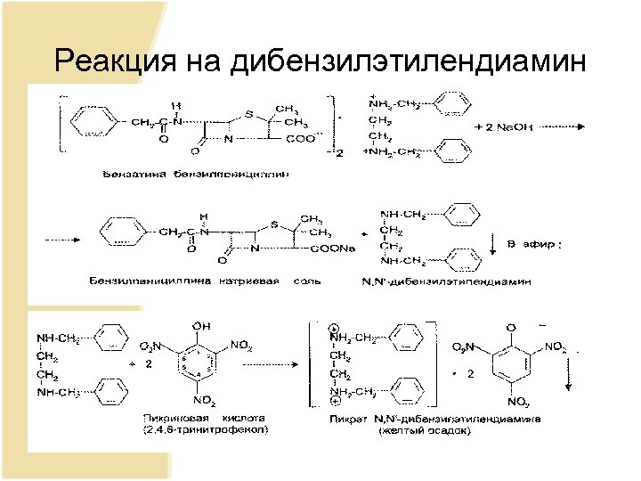 Реакция на дибензилэтилендиамин 