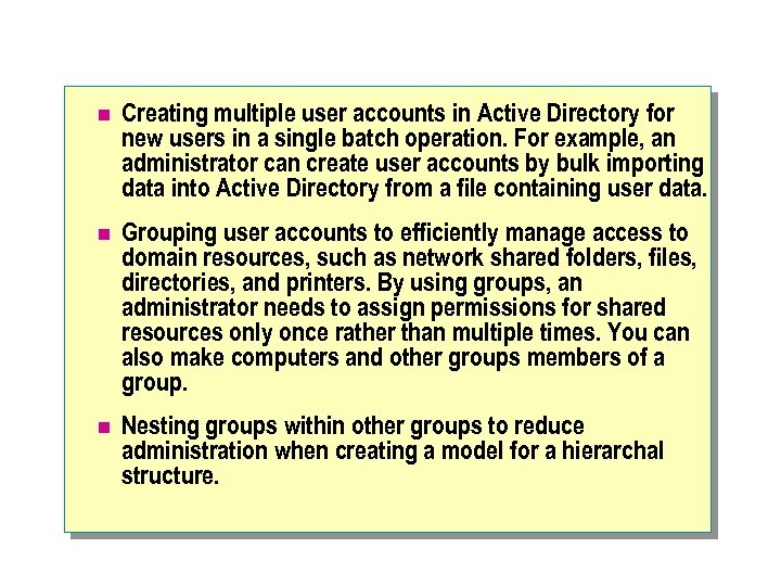 n Creating multiple user accounts in Active Directory for new users in a single
