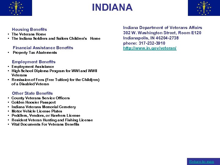 INDIANA Housing Benefits • The Veterans Home • The Indiana Soldiers and Sailors Children's