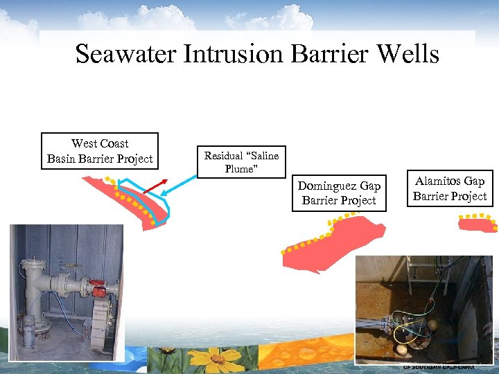 Seawater Intrusion Barrier Wells West Coast Basin Barrier Project Residual “Saline Plume” Dominguez Gap